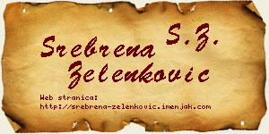 Srebrena Zelenković vizit kartica